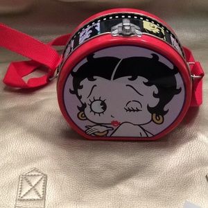 Betty Boop RoundTin Box with Strap